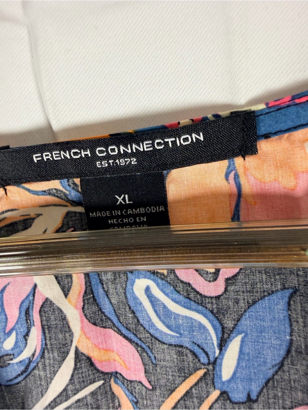 FRENCH CONNECTION Women’s Size XL Dress Maxi Twist Front Style Cotton NWT - Picture 3 of 15